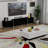 TV Console with Storage Cabinets, Remote Control, APP Control LED TV Stand, Full RGB Color Selection