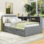 Lit plateforme en bois avec lit gigogne simple Harlow-1179627668-1179627670