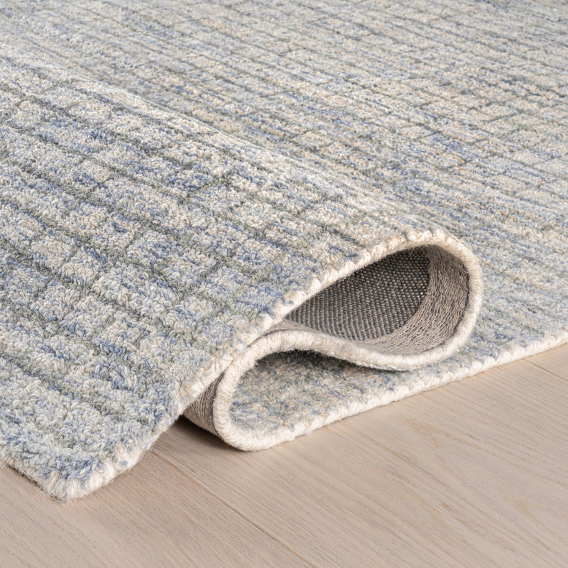Tapis en laine à carreaux Melrose, Rectangle 7 pi 6 po x 9 pi 6 po