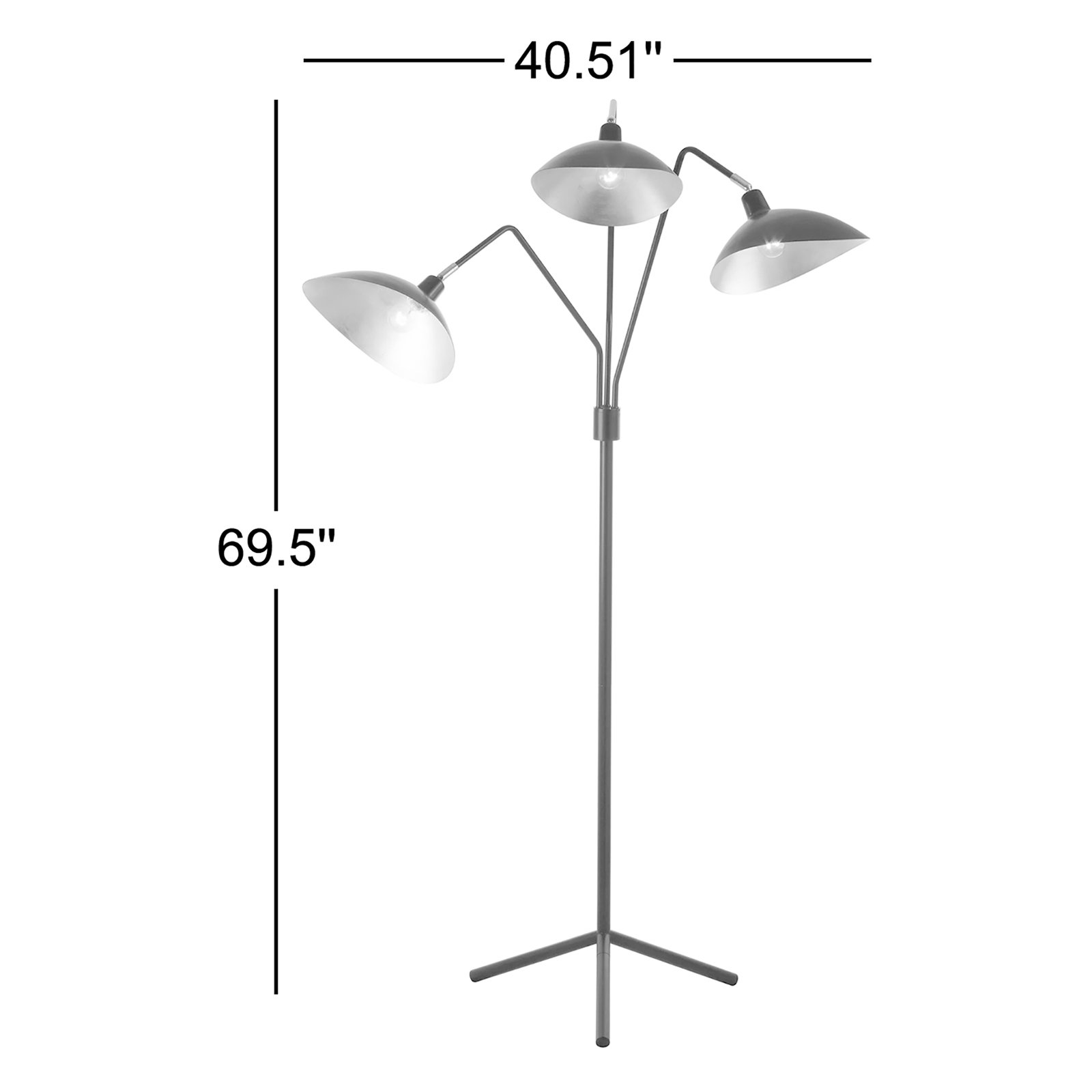 Hopson 69.5'' Floor Lamp, White