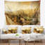 Tapisserie en polyester montagne et lit mezzanine avec accessoires suspendus inclus-28499985