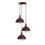 Neymar 3 - Light Rustic Red Cluster Pendant-800432903
