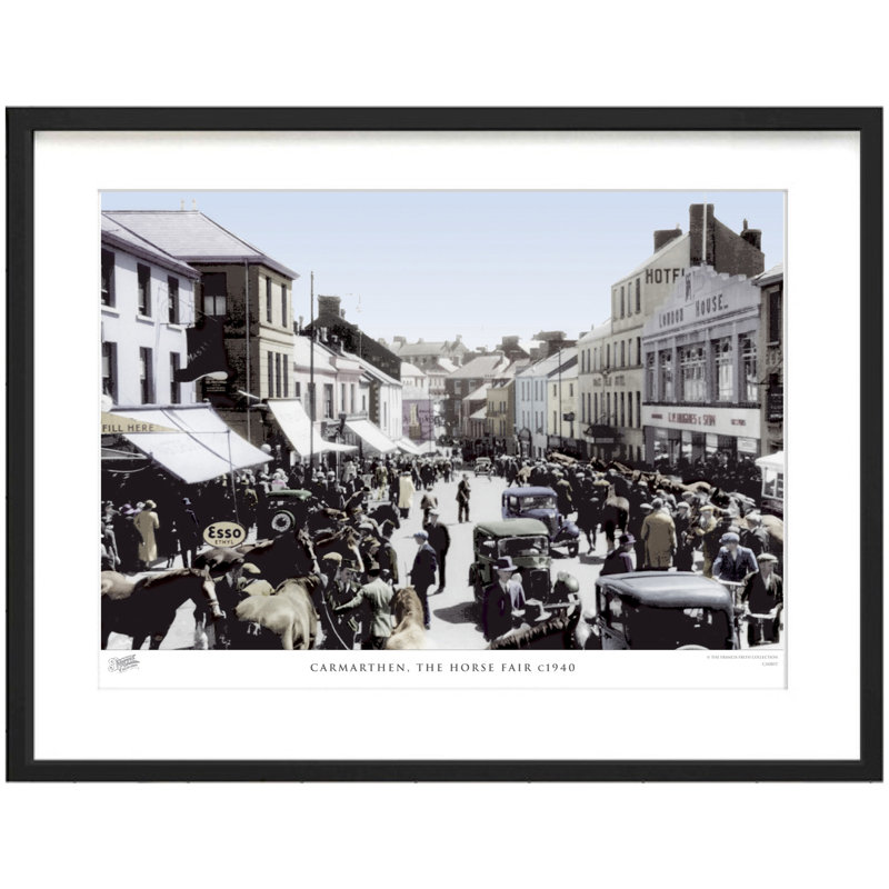 Carmarthen, The Horse Fair C1940 by Francis Frith - Single Picture Frame Print, 28cm H x 36cm W x 2.3cm D
