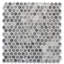 12 in. x 12 in. Honeycomb Marble Tile-79872488