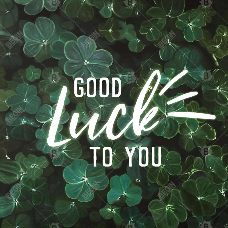 «Good Luck To You» sur toile