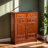 Chinese Mahogany Shoe Cabinet 12 Pair Solid Wood Shoe Storage Cabinet