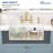 33" L x 19" W White Ceramic Single Bowl Drop-In/Undermount Kitchen Sink with Ledge Workstation and Accessories-112554808