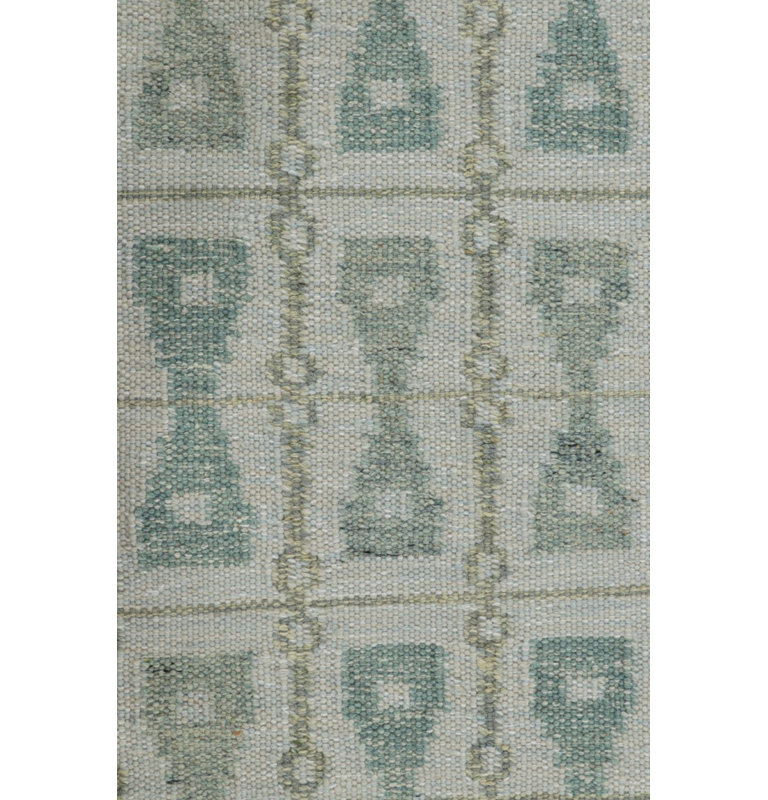 Scandinavian Wool Geometric Area Rug, Rectangle 13' x 19'