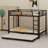 Metal Bunk Bed With Trundle-612658036