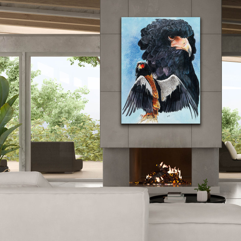 "Bateleur Eagle" par Barbara Keith sur toile, H 54 po x l 40 po