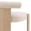 Gwyneth Rubberwood Upholstered Dining Chair, Cream-697110322-697110323