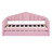 Twin Size Upholstered Daybed With Trundle,Velvet Sofabed With USB Charging Ports,No Box-Spring Needed,Pink