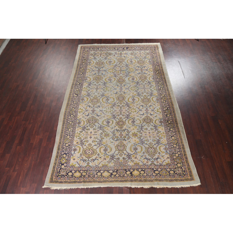 Tapis de couleur persane antique Sultanabad Alissondra pré-1900 à teinture végétale noué à la main 8 x 13