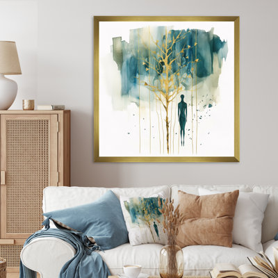 Portrait abstrait et arbre I