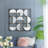 Eclectic Styling Metal Beaded Black Wall Mirror