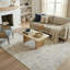 Tapis d'intérieur en filigrane floral ivoire / beige Melby-758257763
