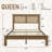 Retro Minimalism Teslin Woven Bed-516412031