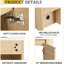 Meuble-lavabo mural de 48 po avec lavabo en céramique d'art, 2 espaces de rangement, fermeture en douceur, contreplaqué de qualité pour les charnières, qualité du matériau-1021347401