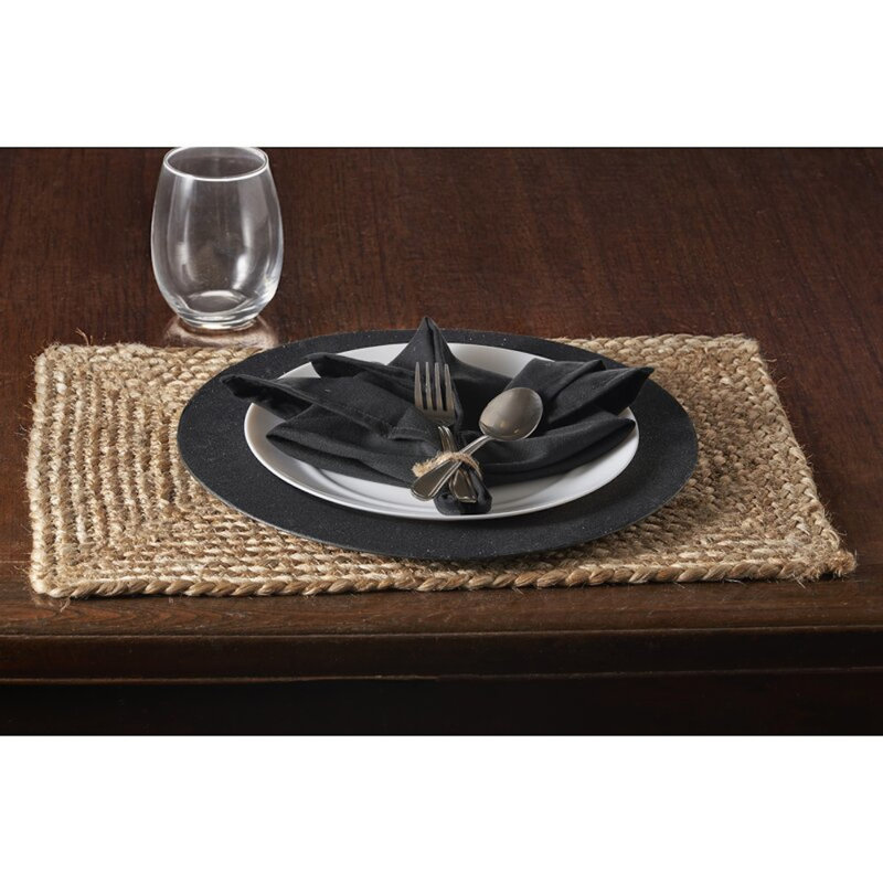 Haimes Jute No Pattern Rectangle Placemat