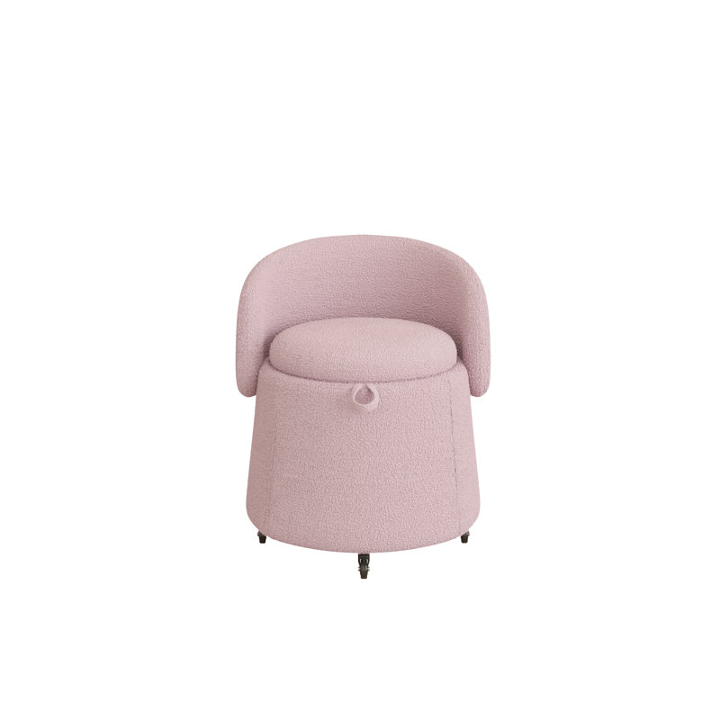 Accent Stool, Pink
