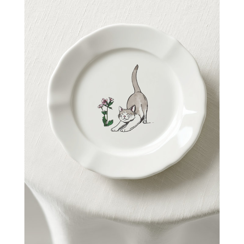 Thibaud Herem Objet 6" Plate (Cat)