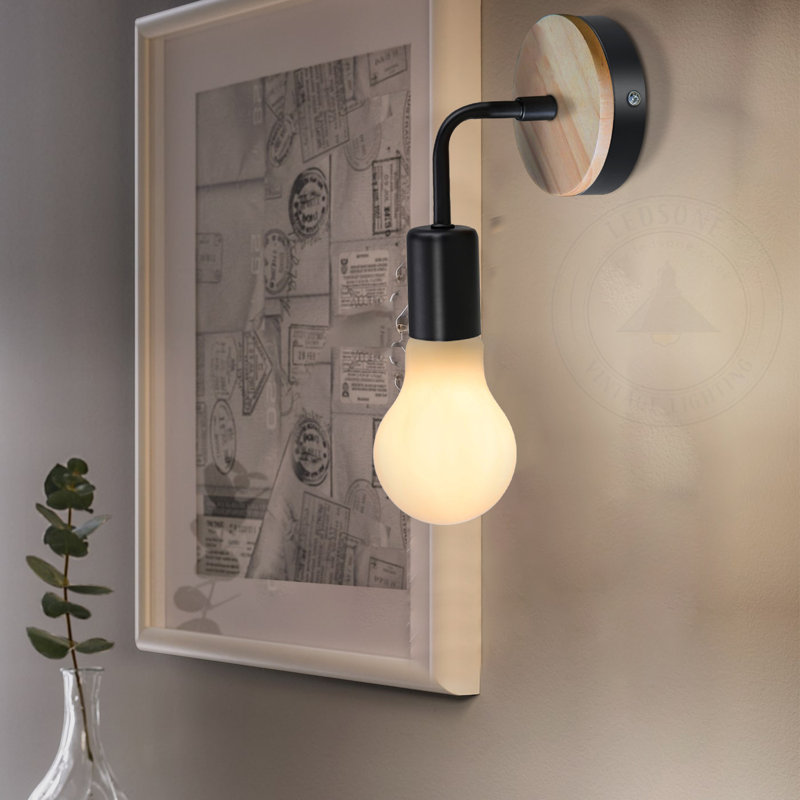 Louttit Armed Sconce, Black, Yes