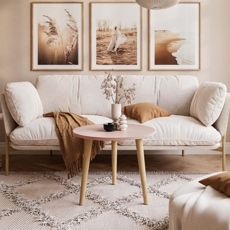 Zack Coffee Table, Pink