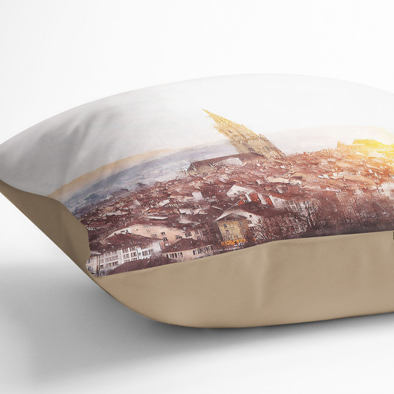 Square Cushion, 40cm H x 40cm W x 15cm D, Stone