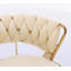Ensemble de 2 tabourets de bar réglables avec repose-pieds chromé et base pivotante
