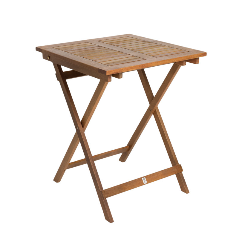 Square Wooden Folding Outdoor Bistro Table