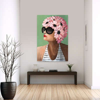 Pucker, rétro, été, art tropical