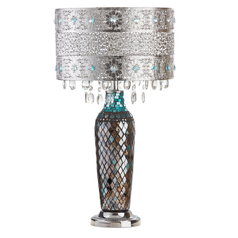 Betton 24.25"H Cascading Jewel Mosaic Table Lamp