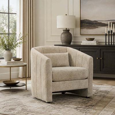 Comfy Upholstered Reading Chair,Armchair for Living Room Bedroom Apartment Guestroom