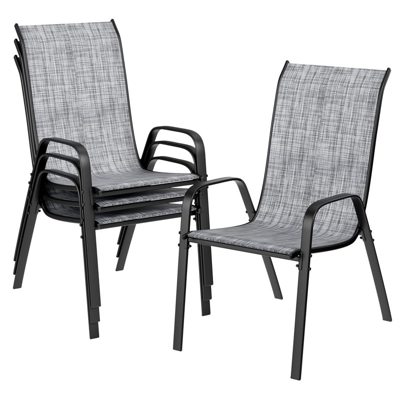 Patio Dining Armchair, Gray