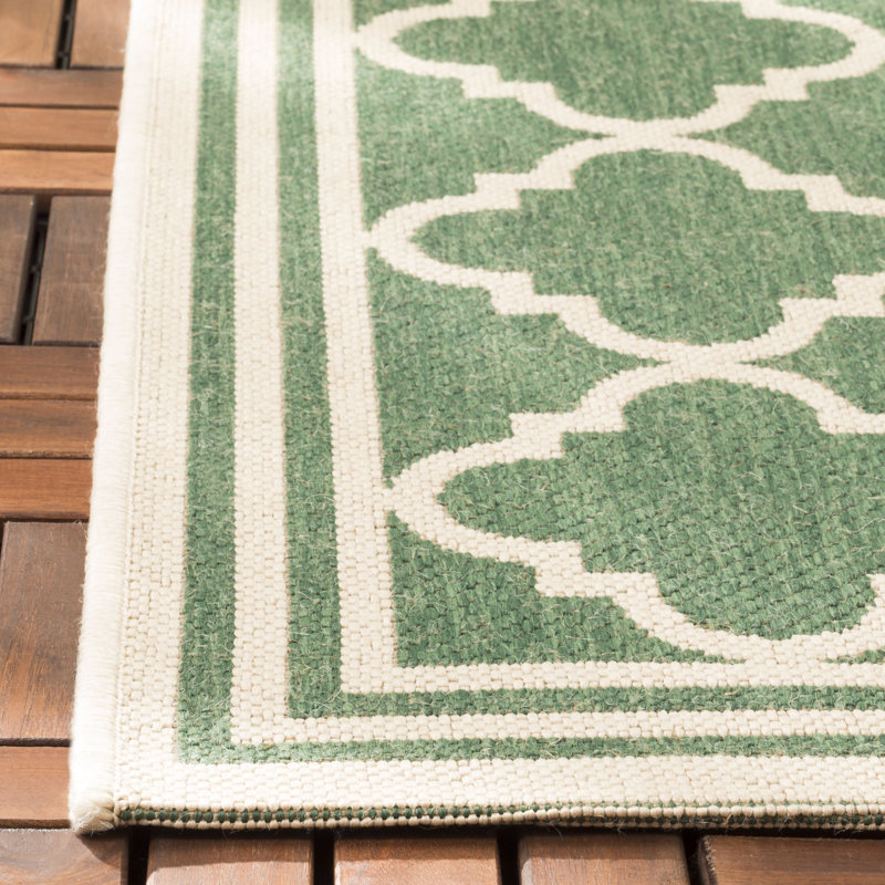 Adler Performance Geometric Indoor/Outdoor Area Rug, Square 6'7"
