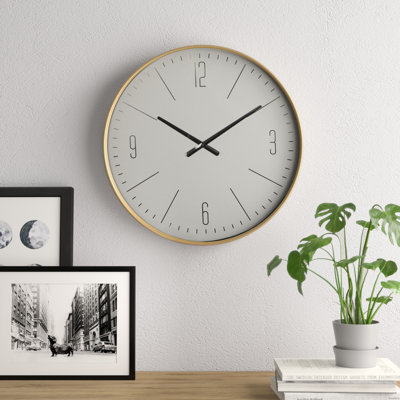 Amburgey 19.63" Glass Wall Clock