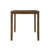 5-Piece Counter-Height Dining Set with Slat-Back Chairs and Square Table, Brown-1969771772