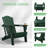 Pakkdiarie Folding Adirondack Chair with Cup Holder,HDPE Outdoor Chair with Comfort Ergonomic Seat for Patios,Lawn,Garden, Backyard Use-476871472
