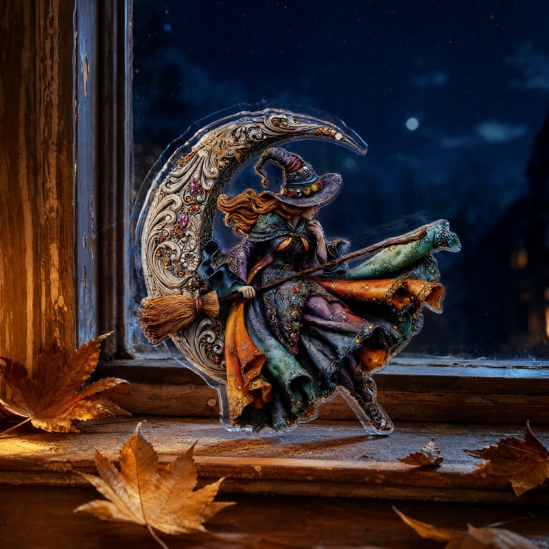 A pendant Witch Flat Home Decoration Pendant