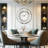 Kindalyn Round Mirrored Wall Clock with Crushed Diamond Inlay-2146408664-2138531469