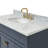 Abell 43'' Single Bathroom Vanity with Carrara Marble Top-94350666