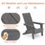 Chaise Adirondack pliante en plastique / résine-343010188