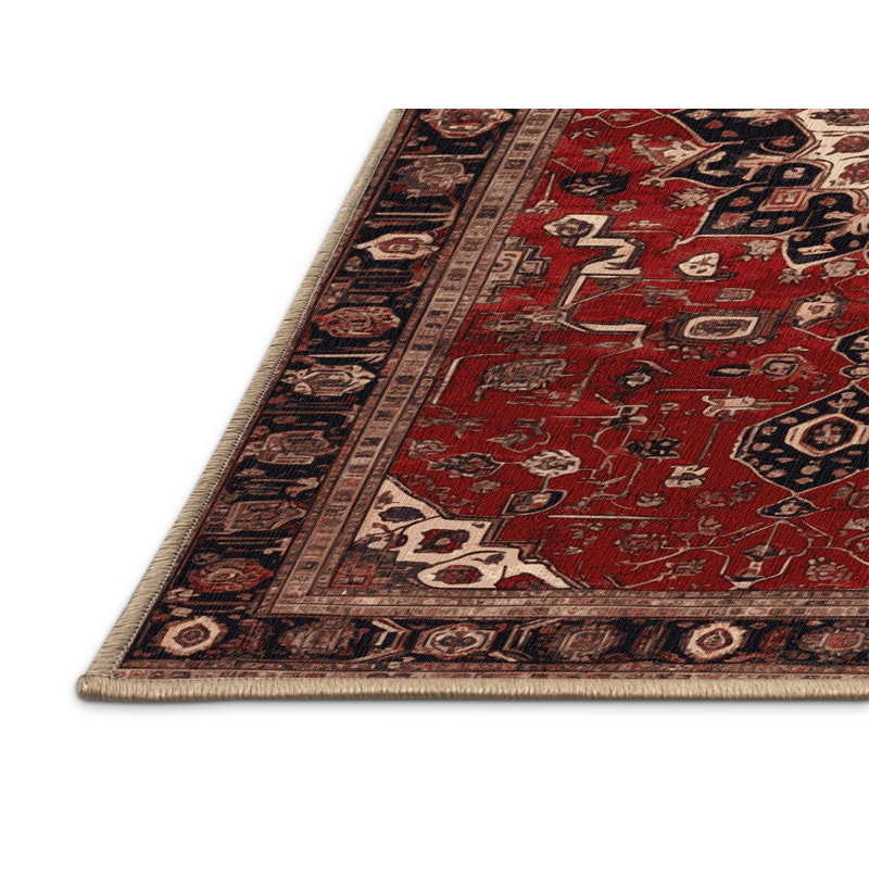 Tapis brun lavable à la machine, Rectangle 6 pi x 9 pi