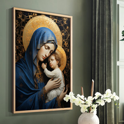 Série Religious Lxxx - reproduction encadrée de qualité supérieure - prête à être accrochée - aucun clou requis