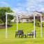 9,7 pi L 9,7 pi. Pergola en métal