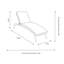 PARIS Adjustable Sunlounger Manual Multi Position Backrest including Cushion
