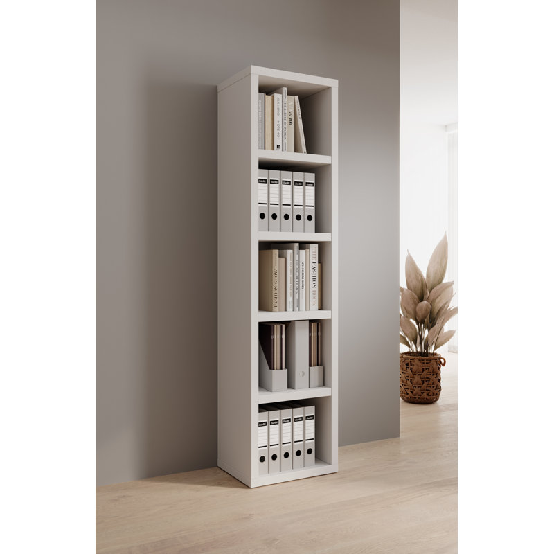 Makensi 201cm H Plastic Standard Bookcase, 201cm H x 50cm W x 38cm D