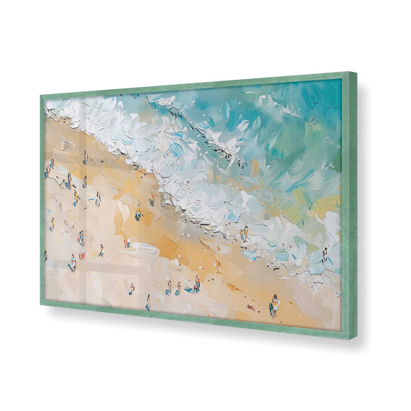 Sandy Serenade, reproduction d'art encadrée sur papier par Azure Artisanal Studio, H 12 po x l 15 po x P 1,375 po