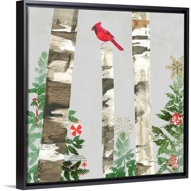 Holiday Holiday - reproduction d'art sur toile, Cadre noir, H 38 po x l 38 po x P 1,75 po