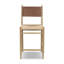 Brielle Upholstered Stool with Solid Wood Frame